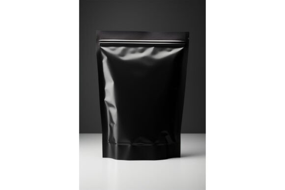 Black Pouch Bag Mockup for Product Mockups and Graphics
