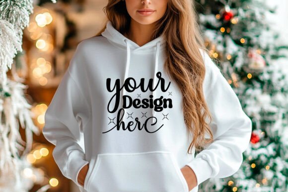 Christmas 18000 Women Hoodie Mockup 100 for Branding and Graphics