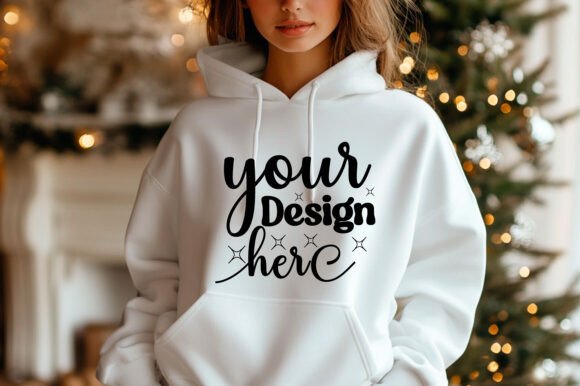 Christmas 18000 Women Hoodie Mockup 126 - A Graphic Design Asset for Product Mockups