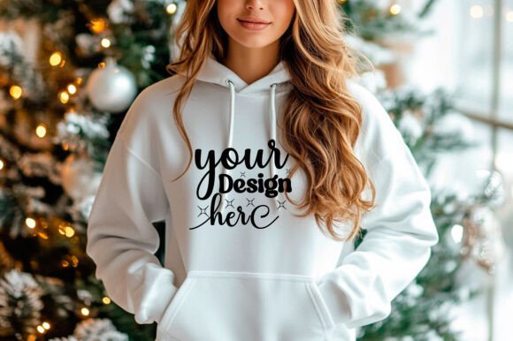 Christmas 18000 Women Hoodie Mockup 132 – A Graphic Design Asset for Product Mockups