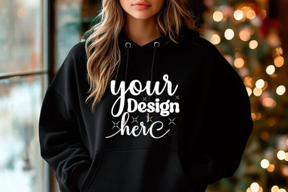 Christmas 18000 Women Hoodie Mockup 17 - A Graphic Design Asset for Product Mockups