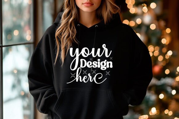 Christmas 18000 Women Hoodie Mockup 18 – A Graphic Design Asset for Product Mockups