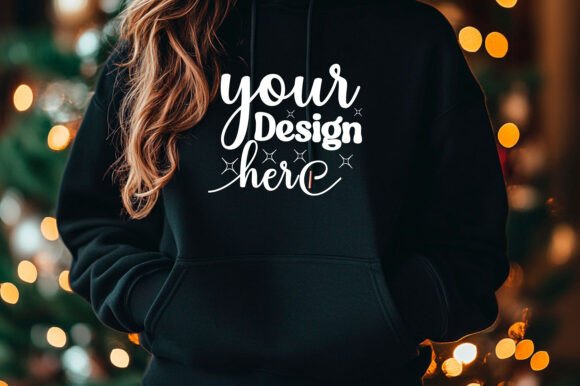 Christmas 18000 Women Hoodie Mockup 23 for Product Mockups and Graphics