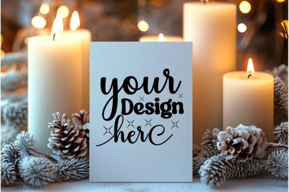 Christmas Card Mockup 25 for Graphics and Product Mockups