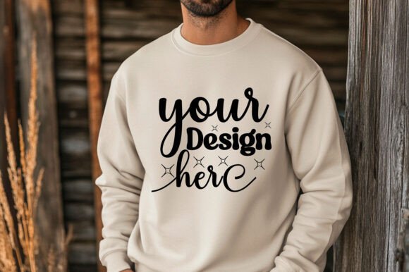 Christmas Gildan 18000 Mockup 138 for Product Mockups and Graphics