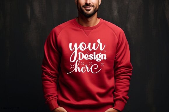 Christmas Gildan 18000 Mockup 31: A Graphic Design Asset for Product Mockups