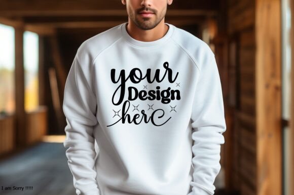 Christmas Gildan 18000 Mockup 41 for Product Mockups and Graphics