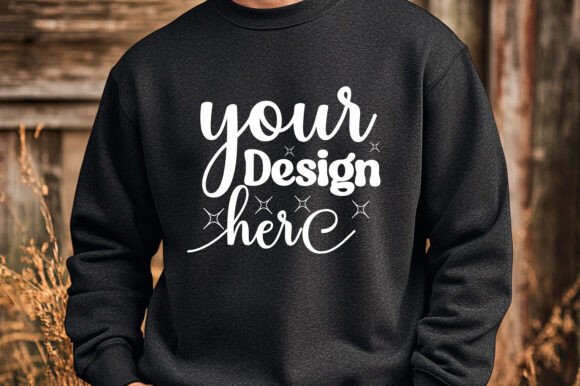 Christmas Gildan 18000 Mockup 43: A Graphic Design Asset for Product Mockups