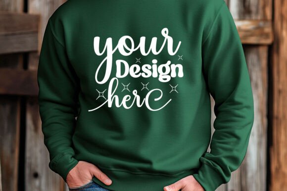 Christmas Gildan 18000 Mockup 69: A Graphic Design Asset for Product Mockups