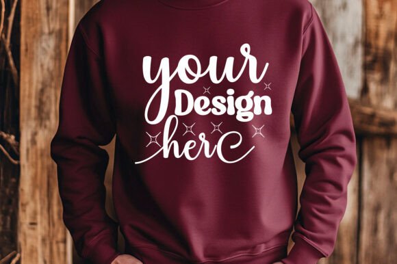 Christmas Gildan 18000 Mockup 92: A Festive Graphic Asset for Local Branding