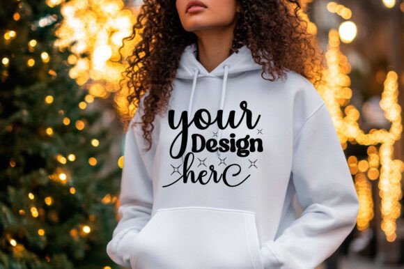 Christmas Girl Hoodie Mockup 93 for Graphics and Product Mockups