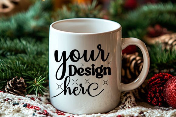 Christmas Mug Mockup Jpg Mockup 11 for Graphics and Product Mockups