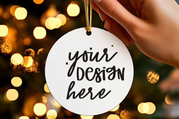 Christmas Ornaments Mockup 98 - Product Mockups for Handmade Creators