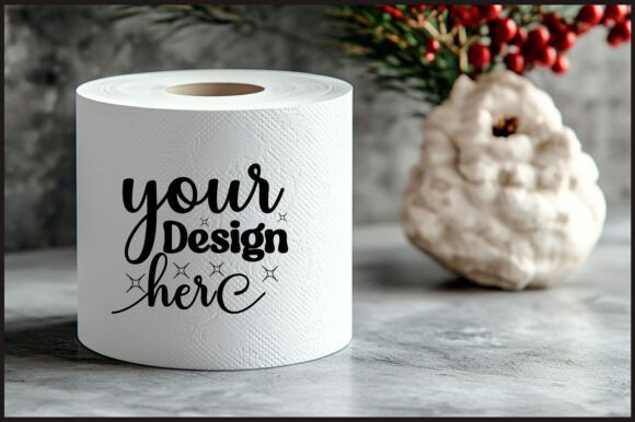 Christmas Toilet Roll Mockup 29 - A Versatile Graphics Asset for Product Mockups