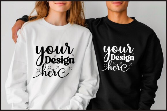 Gildan 18000 Couple Mockup 12 - Product Mockups for Handmade Creators