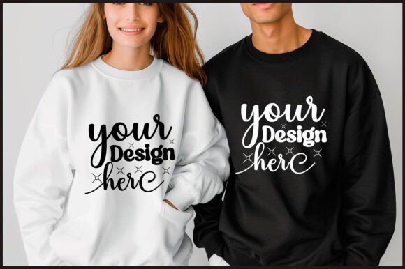 Gildan 18000 Couple Mockup 19 – A Seasonal Graphic Asset for Product Mockups