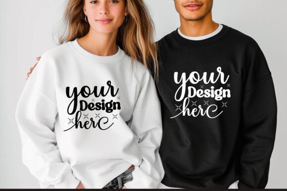 Gildan 18000 Couple Mockup 29 - A Product Mockup for Graphics