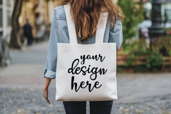 Natural Canvas Tote Bag Mockup - A Versatile Graphic Design Asset