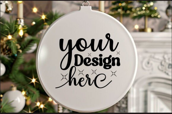 Round Christmas Ornament Mockup 44 Review
