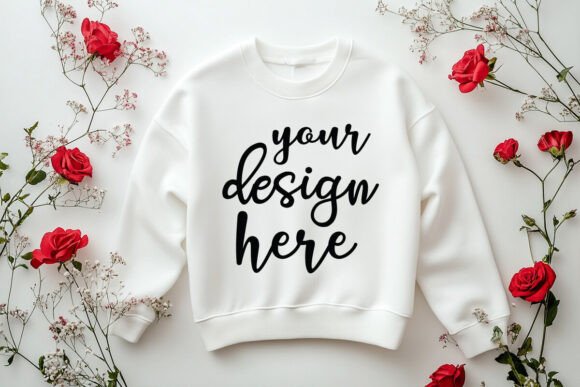 Valentine Gildan 18000 Mockup for Handmade Creations